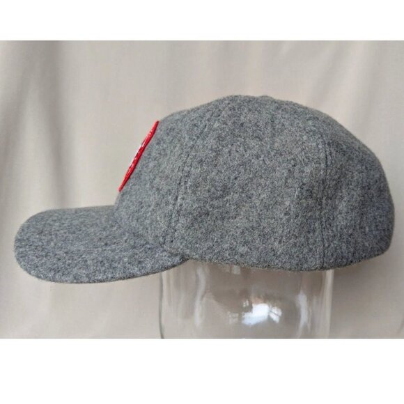 Rare CANADA GOOSE Wool Winter Baseball Cap with Ear Flaps Gray - Picture 5 of 8